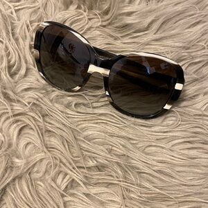Tory Burch Black and White Sunglasses